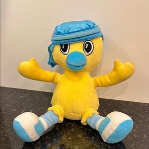 Yellow and Blue Plush Duck Toy